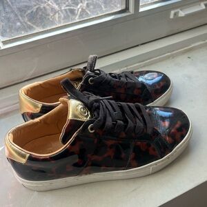 Greats Tortoiseshell Leather Sneakers